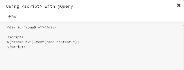 jQuery Markup