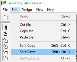 Using the Split Paste functionality