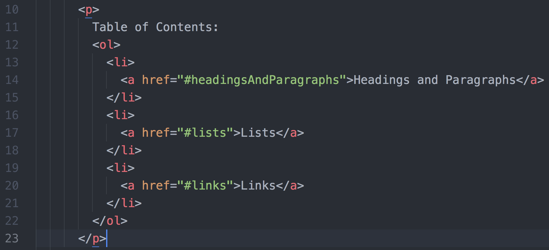 Learning HTML: Part 5: Links and Document Structures – Digital Ephemera