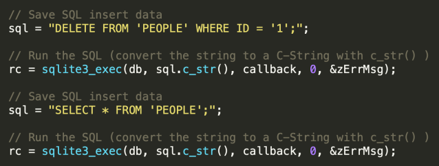 sqlite delete query | python tutorial for beginners -... C++ with SQLite3: Part 4: Removing Data – Digital Ephemera